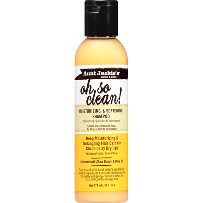 Aunt Jackie's Oh So Clean Moisturizing & Softening Shampoo 12oz