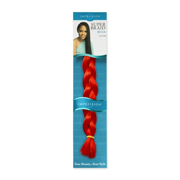 Red extension  braiding hair 