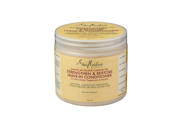 Shea Moisture Jamaican Black Castor Oil Strengthening & Restore Leave In Conditioner 16oz